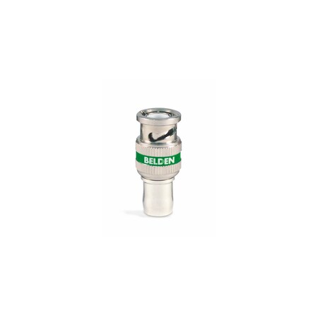 Belden RG6 BNC UHD CONN 1-PC GRN, 18 AWG RG-6 TYPE UHD COAX, 75 OHM ROHS 4694RBUHD1 B50